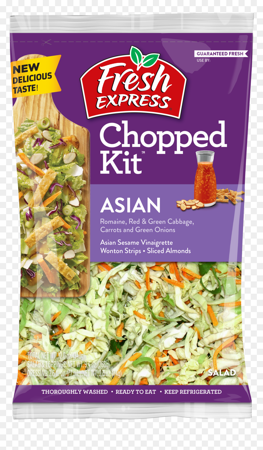 Asian Chopped Salad Kit - Fresh Express Pomegranate Salad, HD Png Download - taco salad png