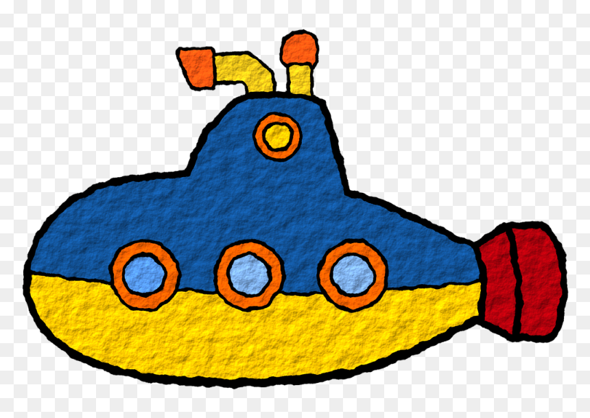 Amarillo Blue El Mar - Submarine Clipart, HD Png Download - el principito png