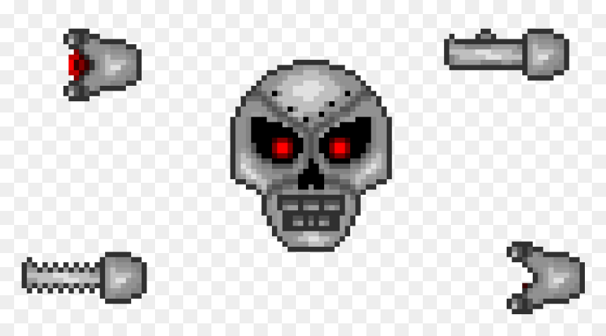 Skull, HD Png Download - skeletron png