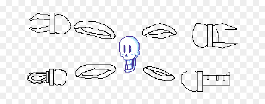 Line Art, HD Png Download - skeletron png