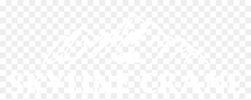 Skyline Crane Logo For Web White - White Playstation 4 Logo, HD Png Download - crane hook png