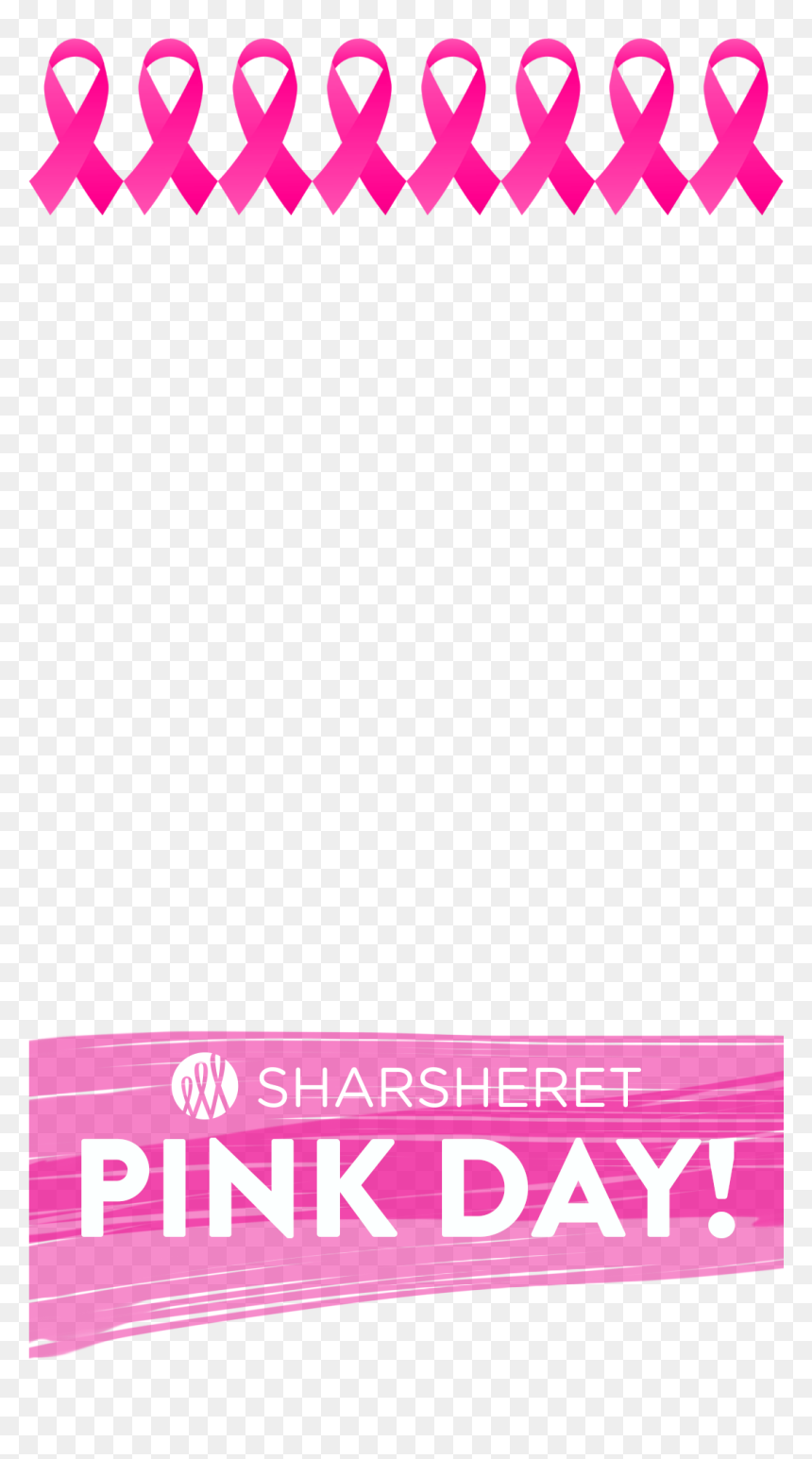 Breast Cancer Frames Png , Png Download - Sharsheret Pink Day, Transparent Png - pink frames png