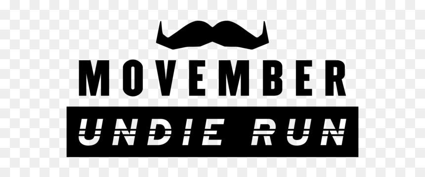 Movember Undie Run Logo Black Cmyk - Human Action, HD Png Download - bumble png