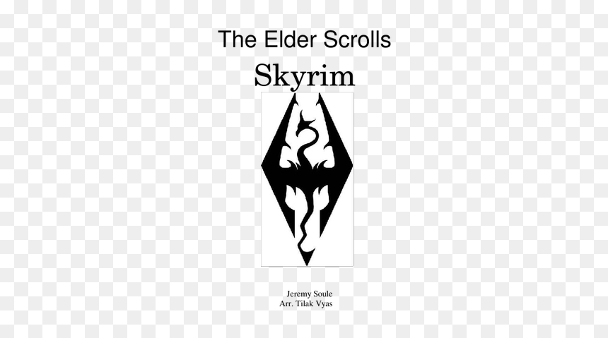 Black And White, HD Png Download - skyrim symbol png