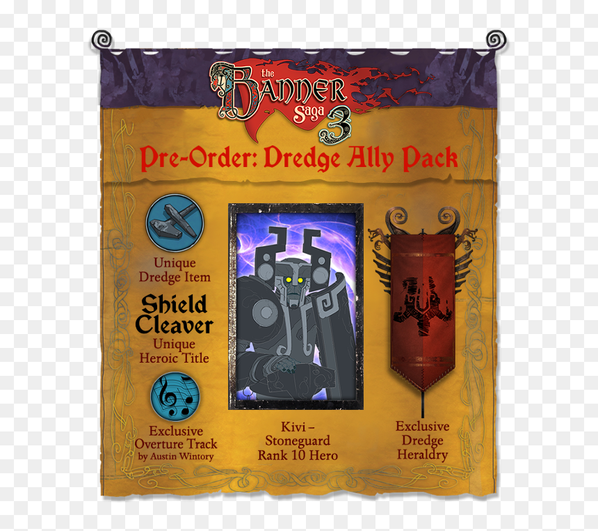 Banner Saga, HD Png Download - shield and banner png