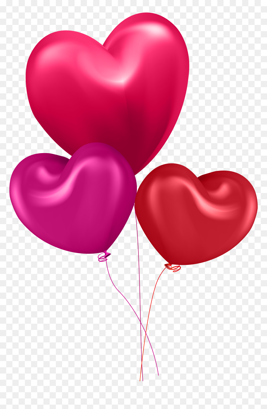 Clipart Hearts Balloon - Heart Balloon Pink Clipart, HD Png Download - heart balloon png