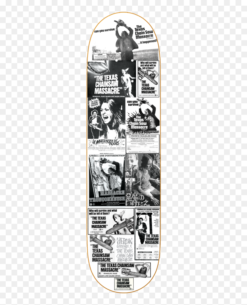 Heroin Skateboards Texas Chainsaw, HD Png Download - texas chainsaw massacre png