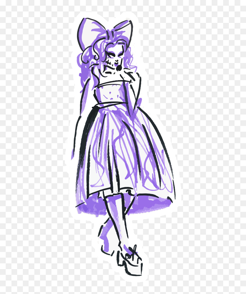 Breview Dragpunk Presents Candyland - Illustration, HD Png Download - purple shell png