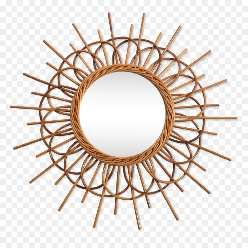 Rattan Sun Shape Mirror 56x21cm"
 Src="https - Xenos Rotan Spiegel, HD Png Download - sun shape png