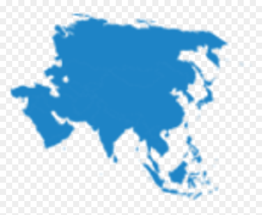Asia Continent , Png Download - East Asia Map Silhouette, Transparent Png - continent png