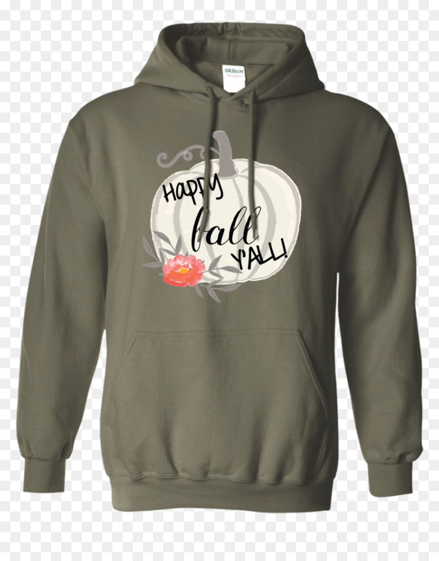 Happy Fall Y"all Watercolor Pumpkin Hoodie Sweatshirt - Hoodie, HD Png Download - watercolor pumpkin png