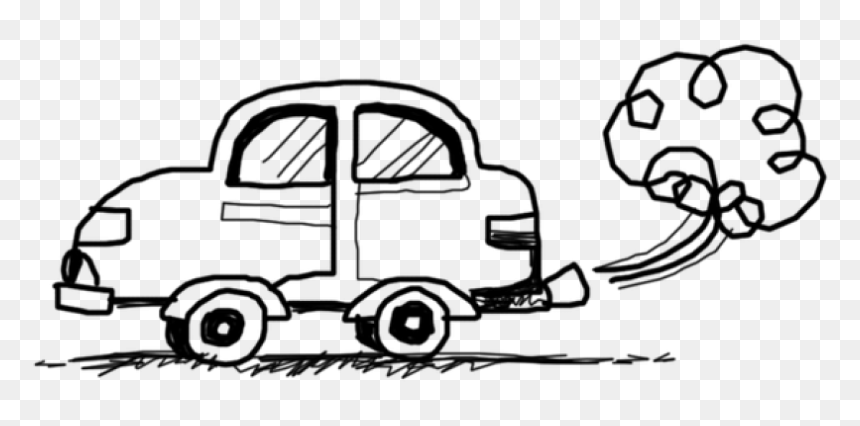 Car Pollution, HD Png Download - white doodle png