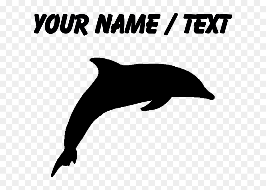Common Bottlenose Dolphin, HD Png Download - dolphin silhouette png