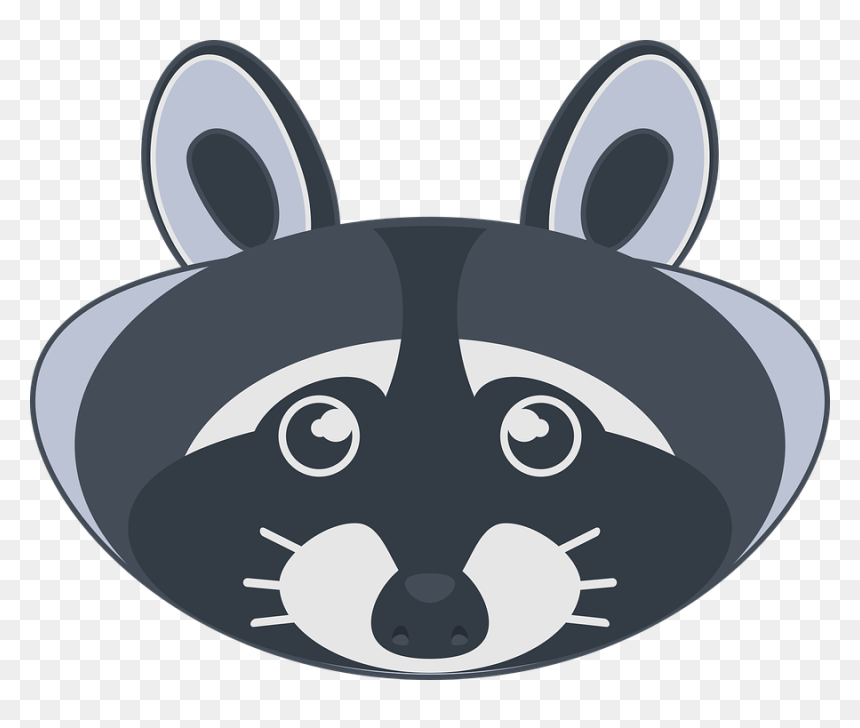 Cartoon, HD Png Download - raccoon face png