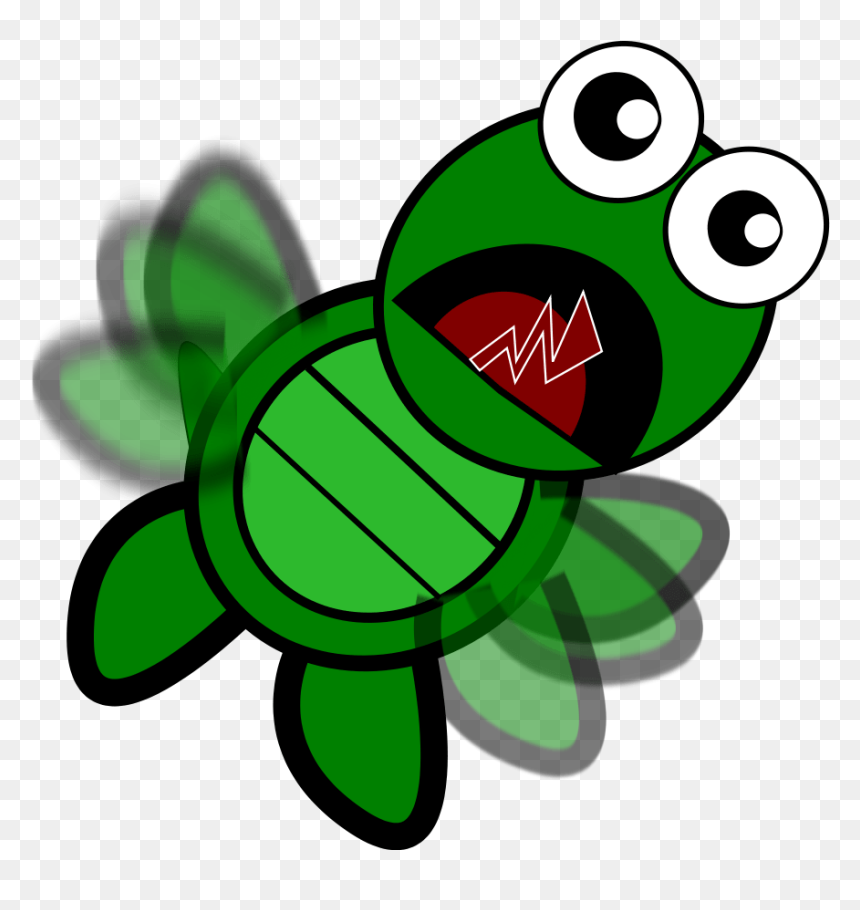 Turtle Flapping Png Images - Moving Pictures Of Turtles, Transparent Png - falling silhouette png