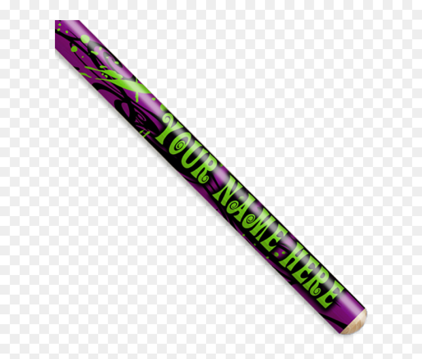 Neon Purple And Green Swirl Personalized Drumsticks - Ski, HD Png Download - purple swirl png