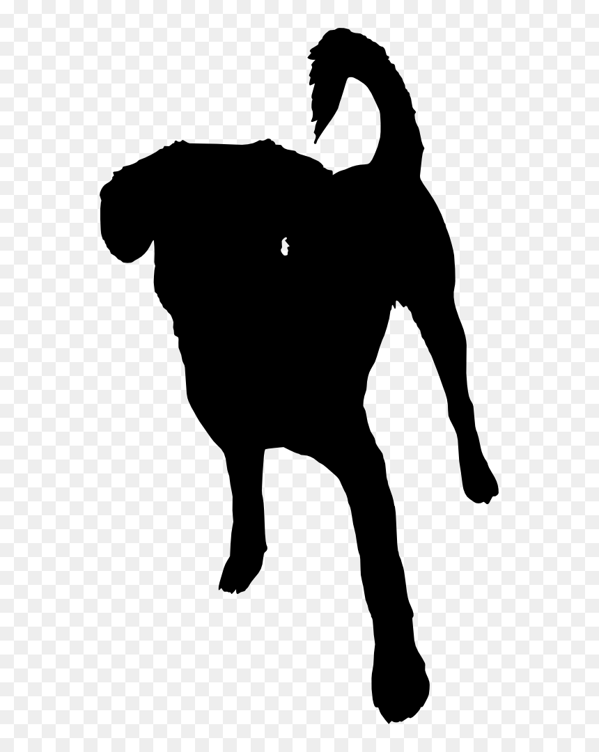 Silhouettes Of Dogs Png, Transparent Png - silhouette dog png