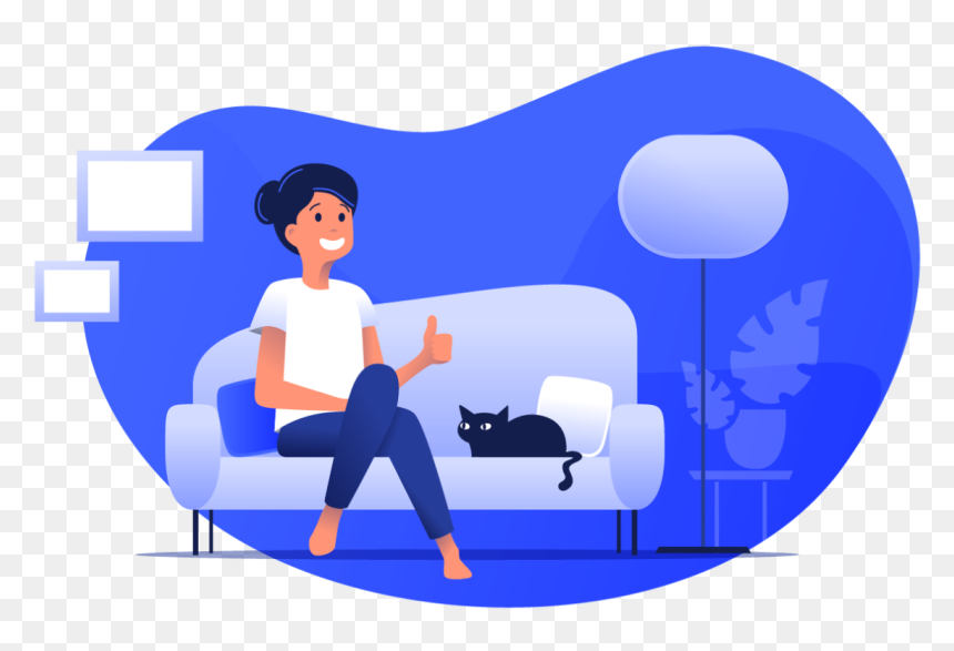 Jurpartner Illu - Sitting, HD Png Download - cartoon billboard png