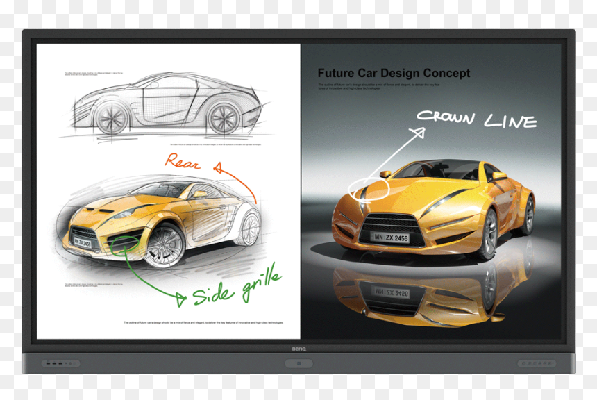 Benq Rp7501k, HD Png Download - future car png