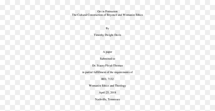 University Of The Cordilleras Format, HD Png Download - beyonce formation png