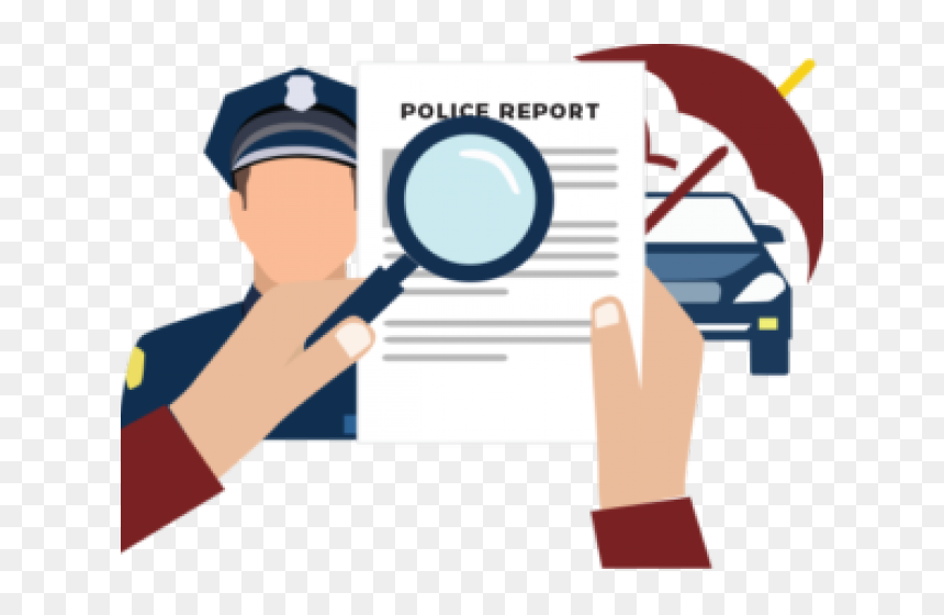 Police Clipart Police Report - Report To The Police Clipart, HD Png Download - police badge clipart png
