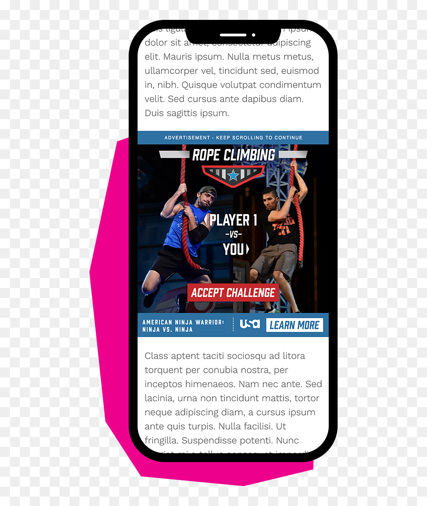 Screen2 - Flyer, HD Png Download - american ninja warrior png