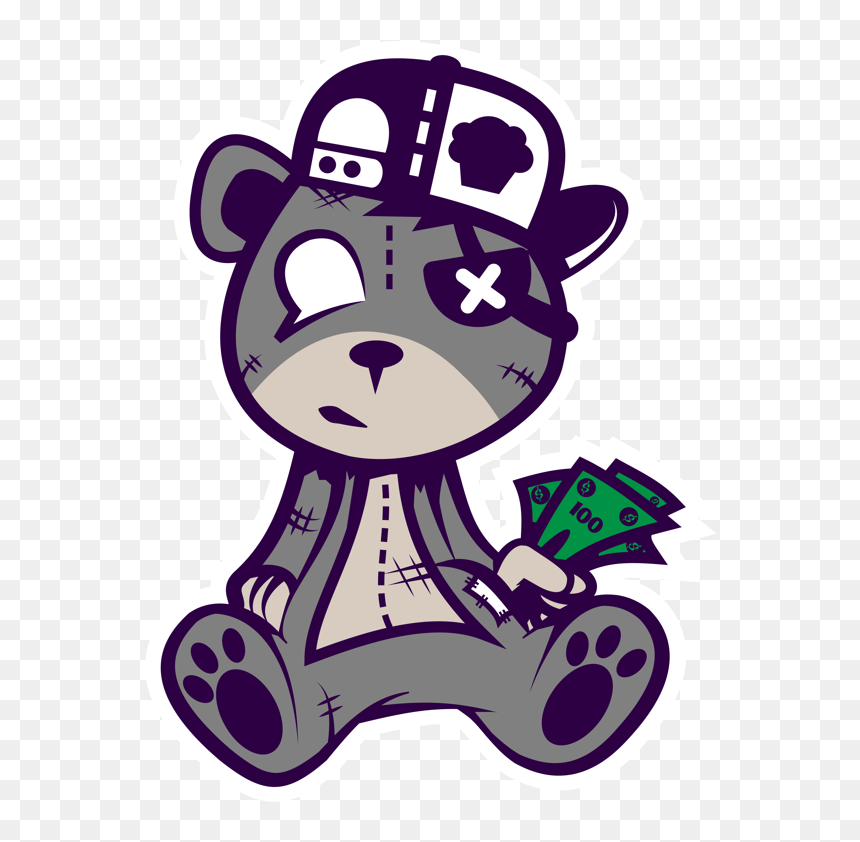 Graffiti Bear, HD Png Download - kanye bear png