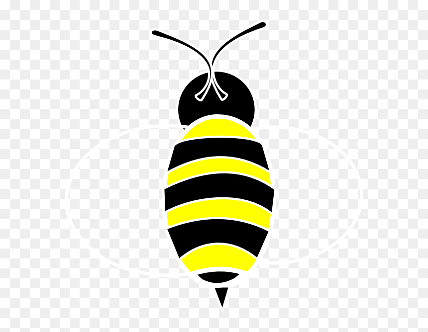 Honeybee, HD Png Download - bee outline png