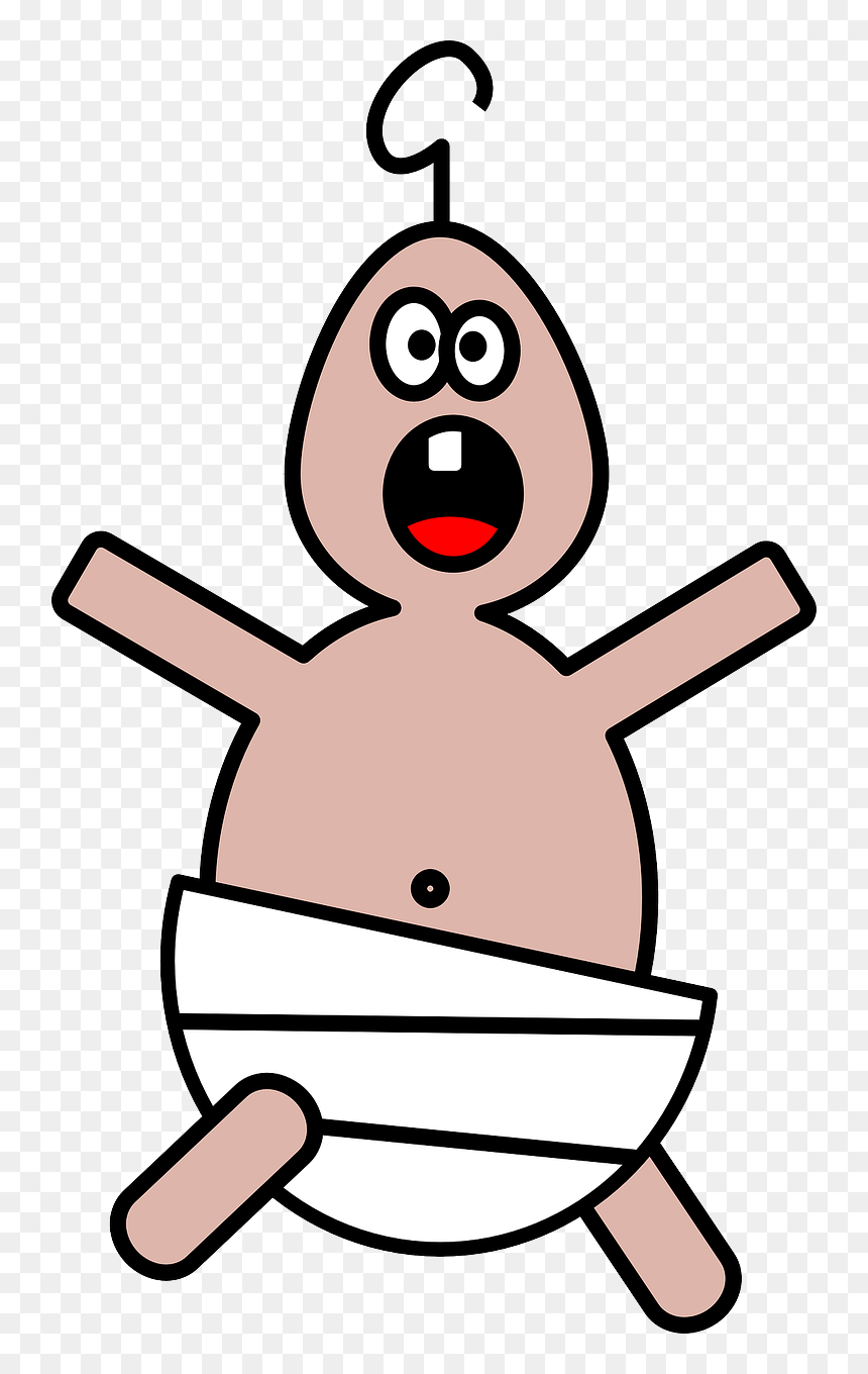 Art,thumb,food - Screaming Baby Cartoon, HD Png Download - diaper clipart png