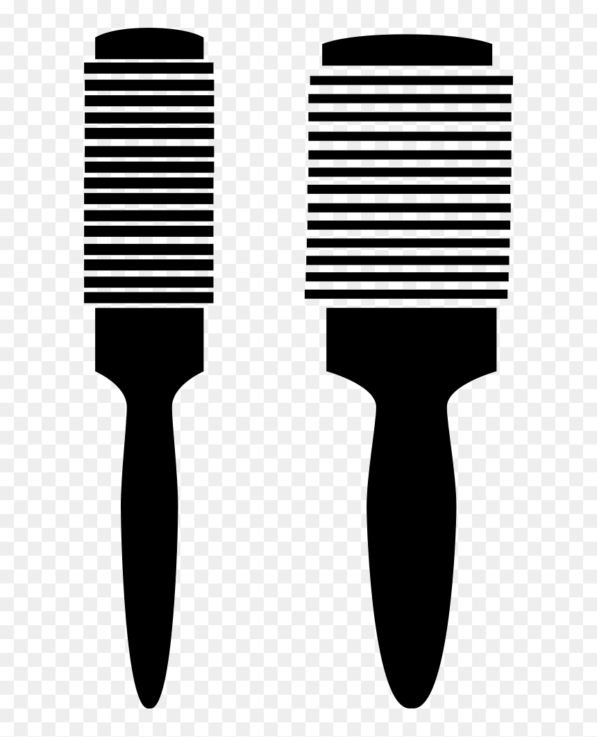 Hair Brushes, HD Png Download - hair brush clipart png