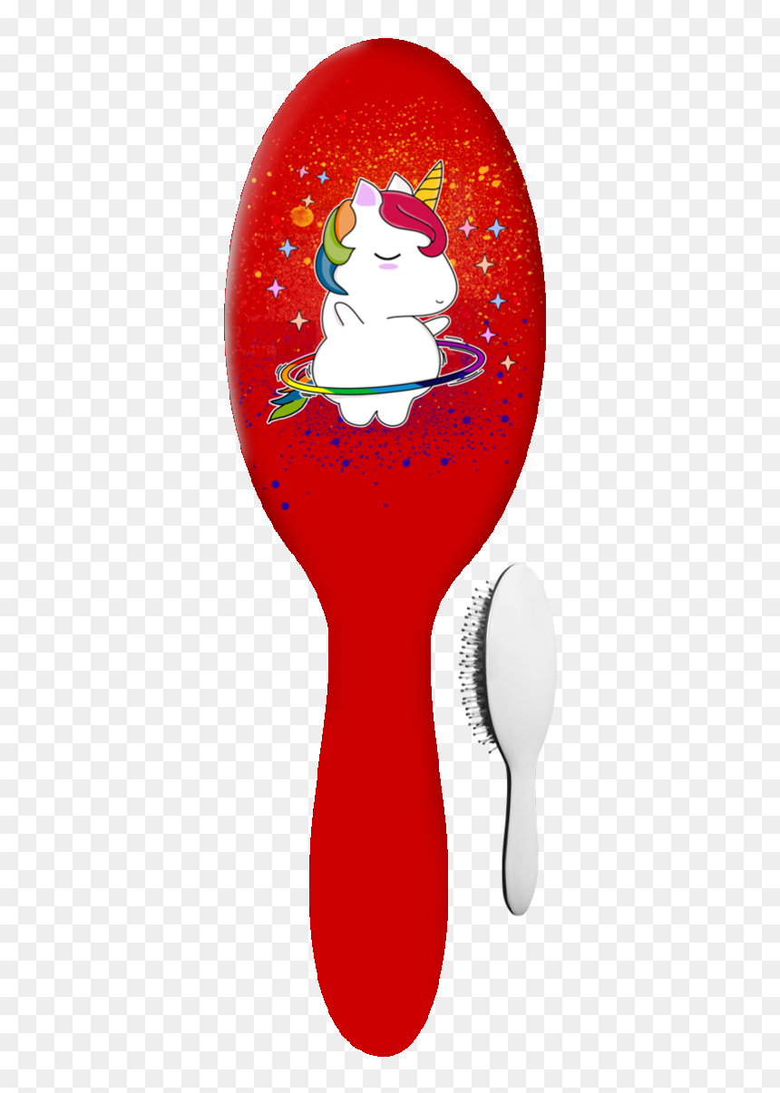 I Am Hulacorn Unicorn Hair Brushes"
 Class= - Cartoon, HD Png Download - hair brush clipart png