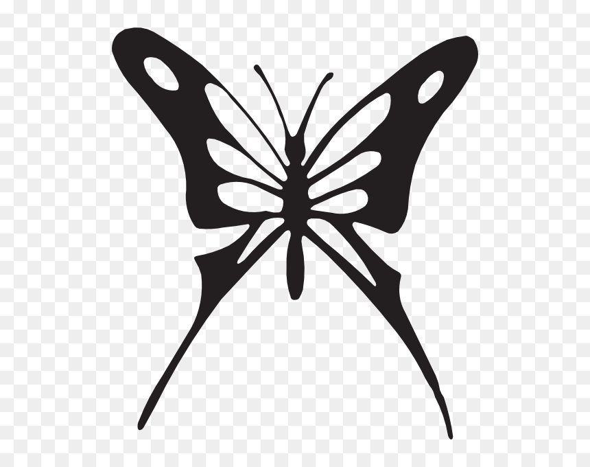 Transparent Butterfly Clipart Black And White - Vector De Mariposas Gratis, HD Png Download - butterfly clipart png black and white