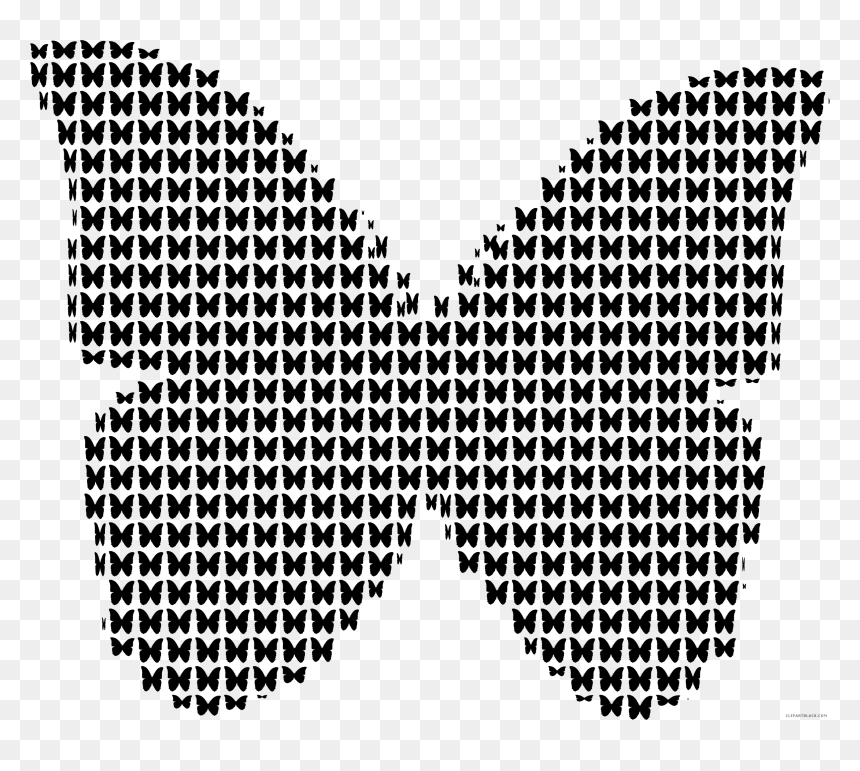 Transparent Fire Dog Clipart Black And White - Silhuetas De Borboleta Para Quadrinhos, HD Png Download - butterfly clipart png black and white