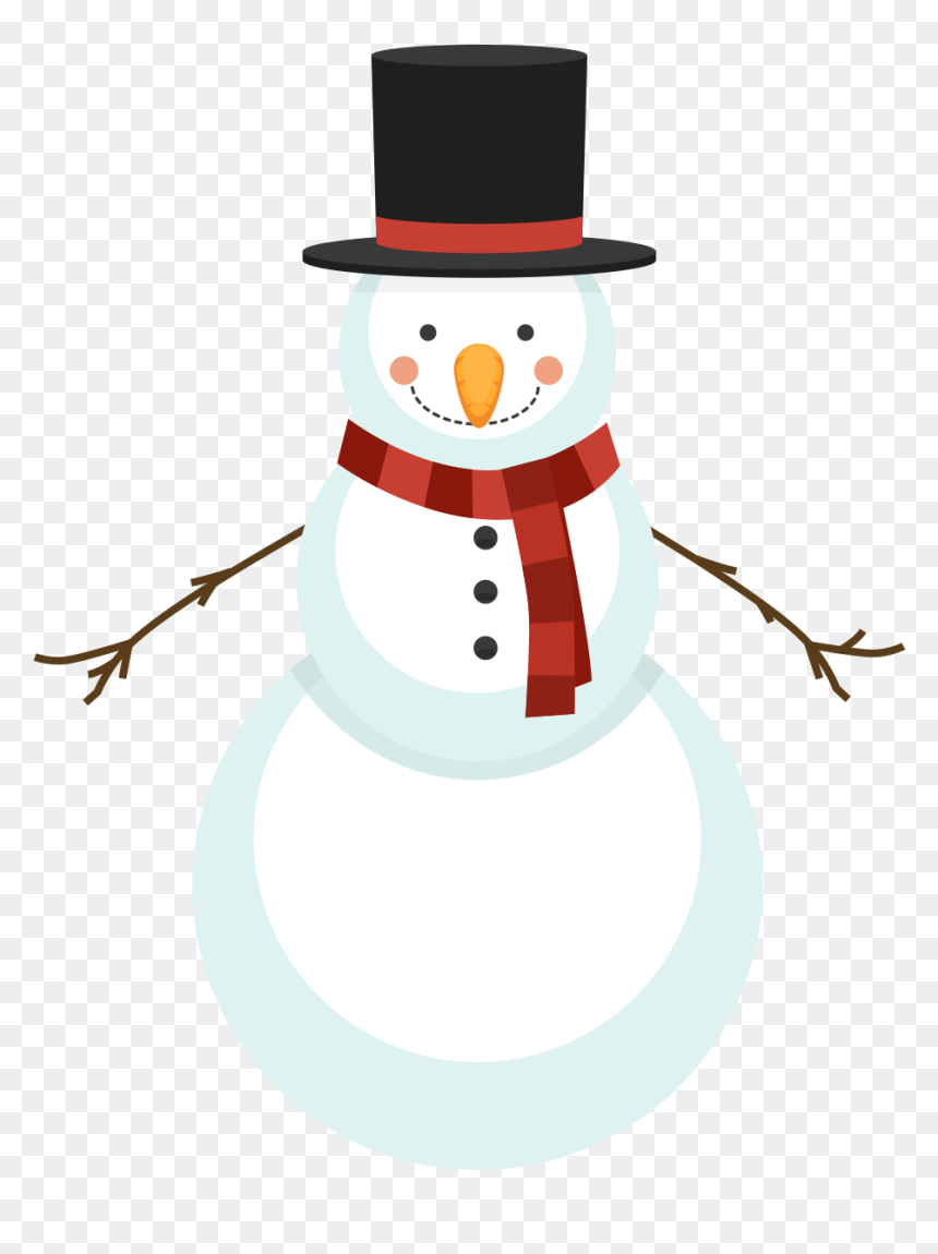 Scarf Clipart Beenie , Png Download - Snowman, Transparent Png - scarf clipart png