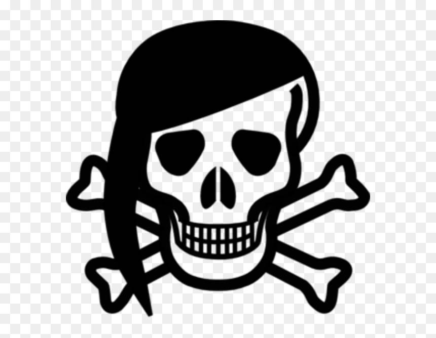 Skull And Crossbones, HD Png Download - scarf clipart png