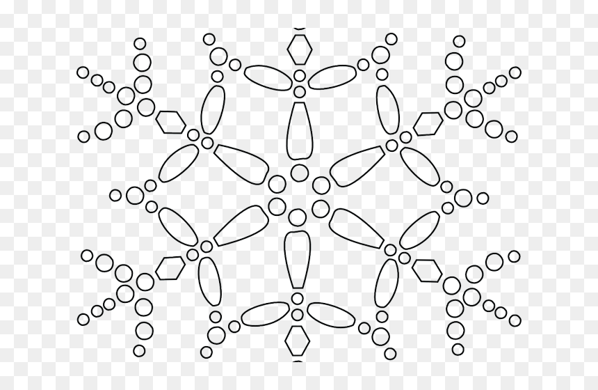 Transparent White Snowflakes Clipart - Q Tip Painting Printables Christmas, HD Png Download - snowflake clipart black and white png