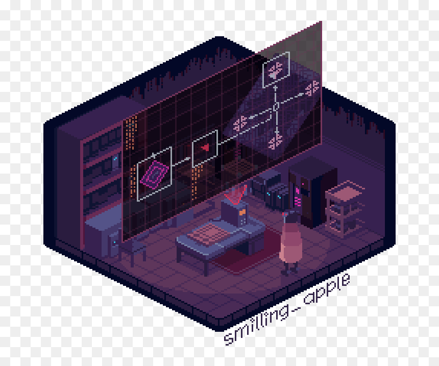 4th Piece For Pixember
@heartmachinez ’s Hyper Light - Coffee Table, HD Png Download - hyper light drifter logo png
