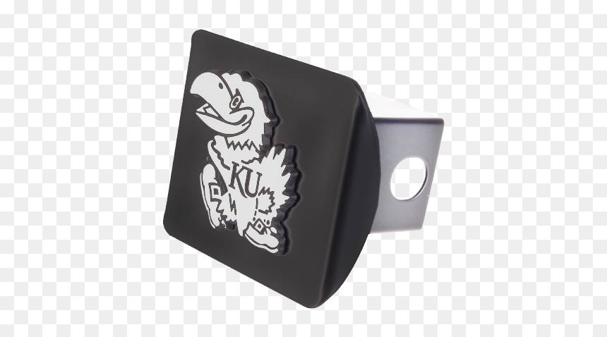 Kansas Jayhawks Chrome Hitch Cover - Cartoon, HD Png Download - kansas jayhawks logo png