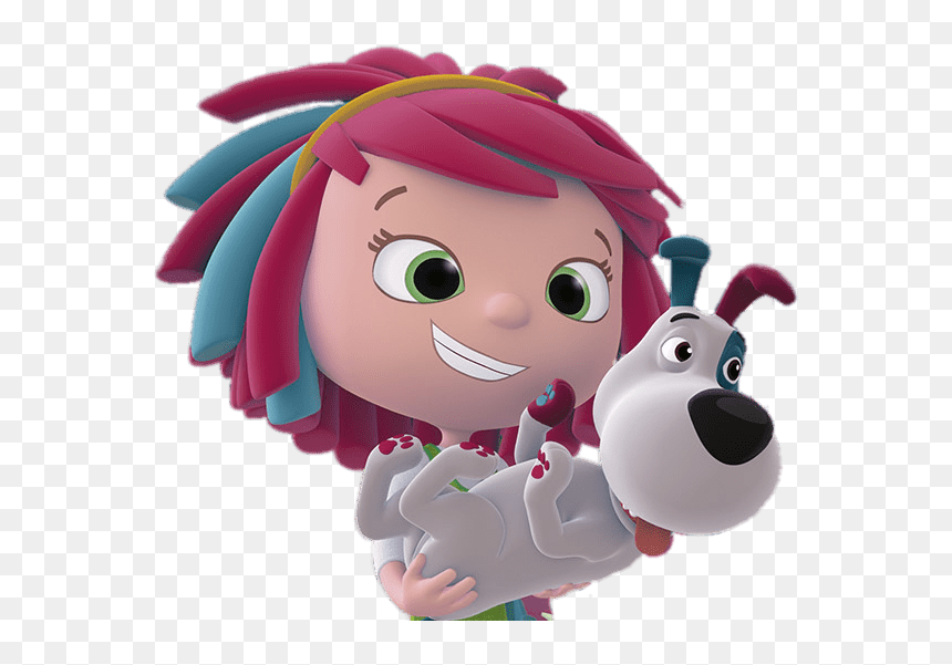 Yo Girl Holding Dog - Cartoon, HD Png Download - yo yo png