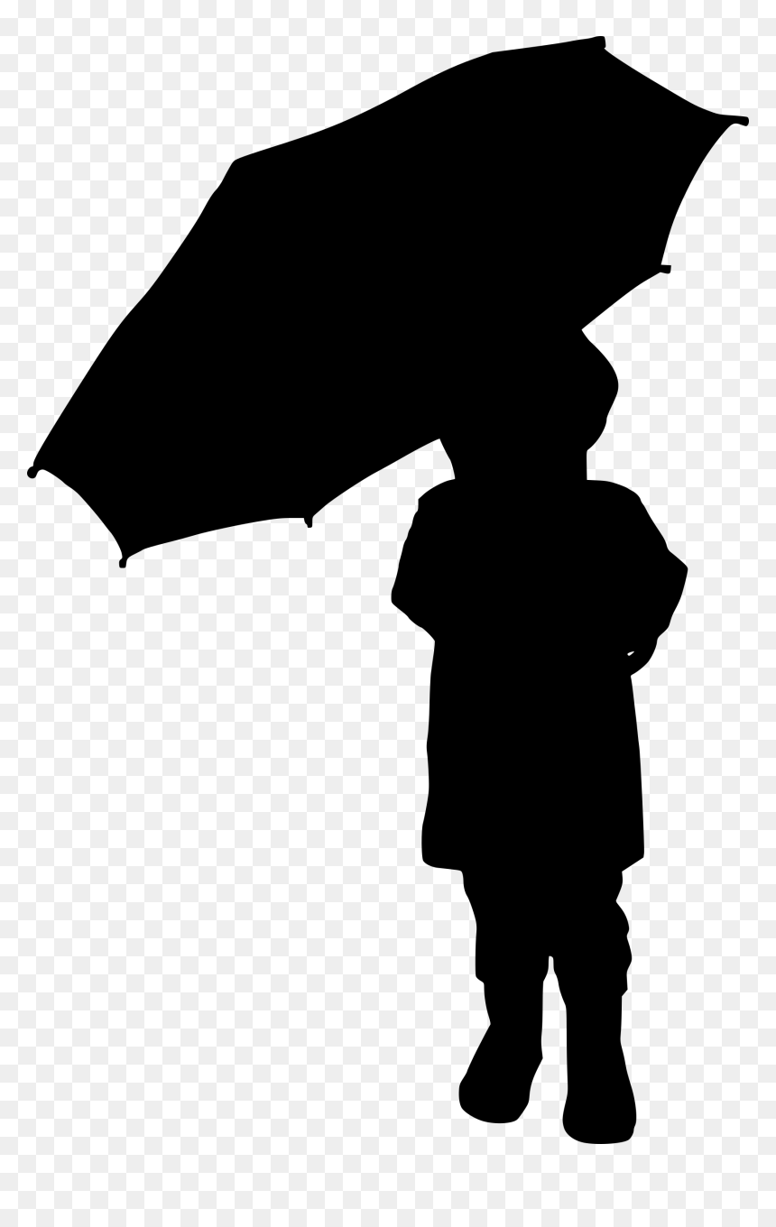 Umbrella, HD Png Download - umbrella silhouette png