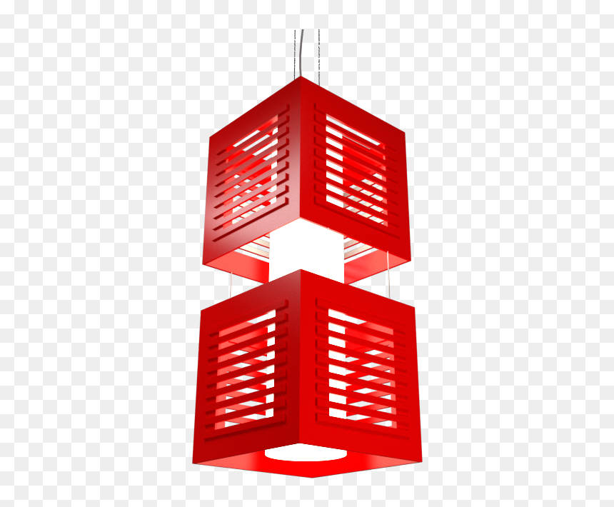 Pendant Lamp Cubo Vertical - Lampshade, HD Png Download - cubo png