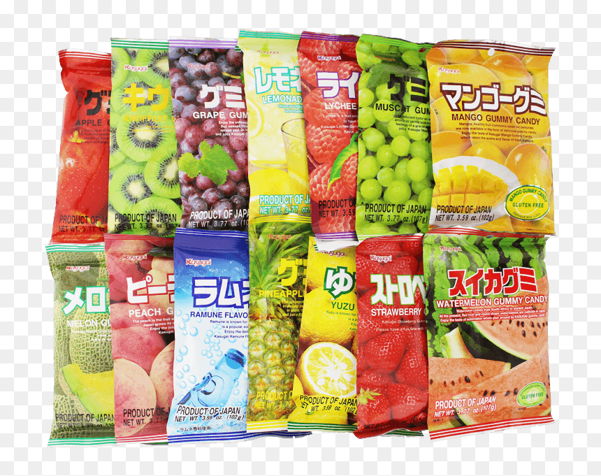 Kasugai Japanese Fruit Gummy, HD Png Download - japanese candy png
