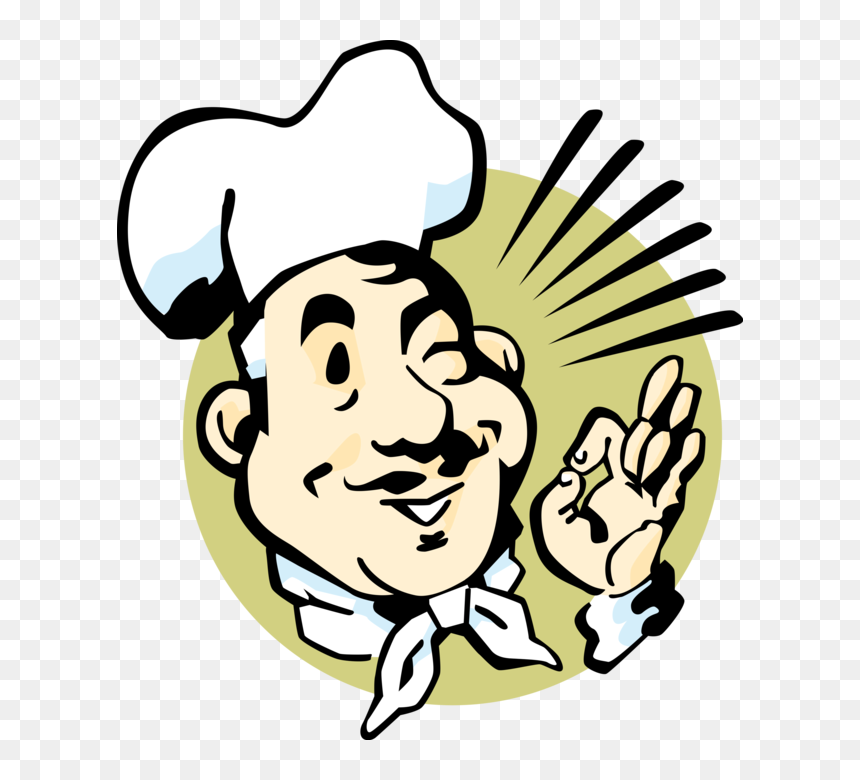 Vector Illustration Of Culinary Chef With White Hat - Culinaria Png, Transparent Png - bon appetit png