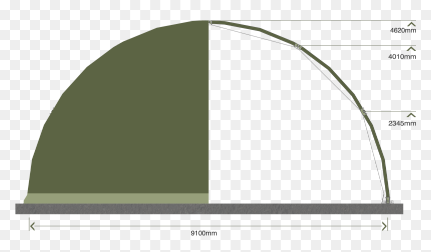 Military Rds Shelter Span Sizes - Arch, HD Png Download - shelter png