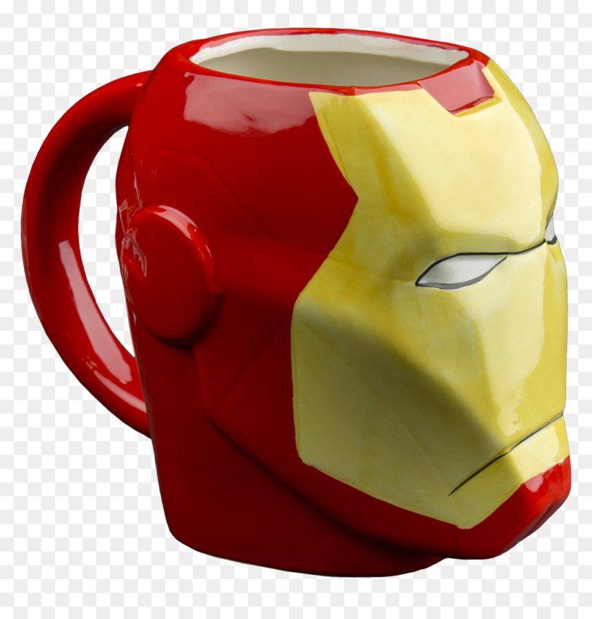 Iron Man Molded Mug Main Image - 3d Iron Man Marvel, HD Png Download - iron man face png