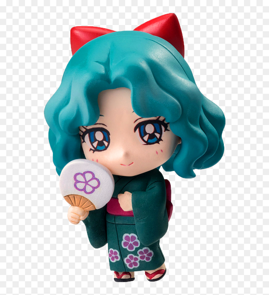 #sailormoon #sailorneptune #michirukaioh #michiru #figure - Sailor Moon Petit Chara Yukata, HD Png Download - sailor neptune png