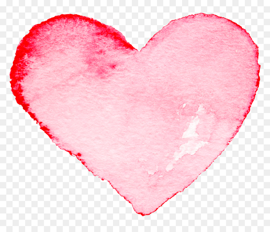 Watercolor Painting Heart - Heart Watercolor Png, Transparent Png - water color heart png