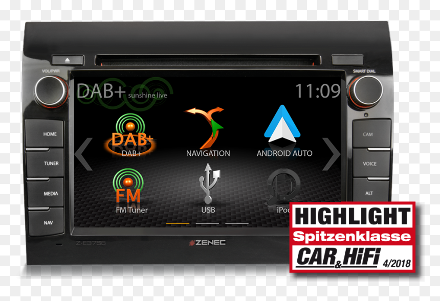 Zenec Android Auto, HD Png Download - car interior png