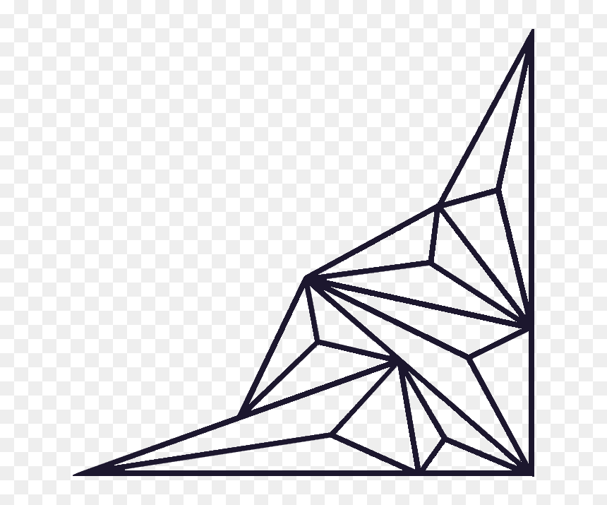 Blacklogocutout - Triangle, HD Png Download - elegant lines png