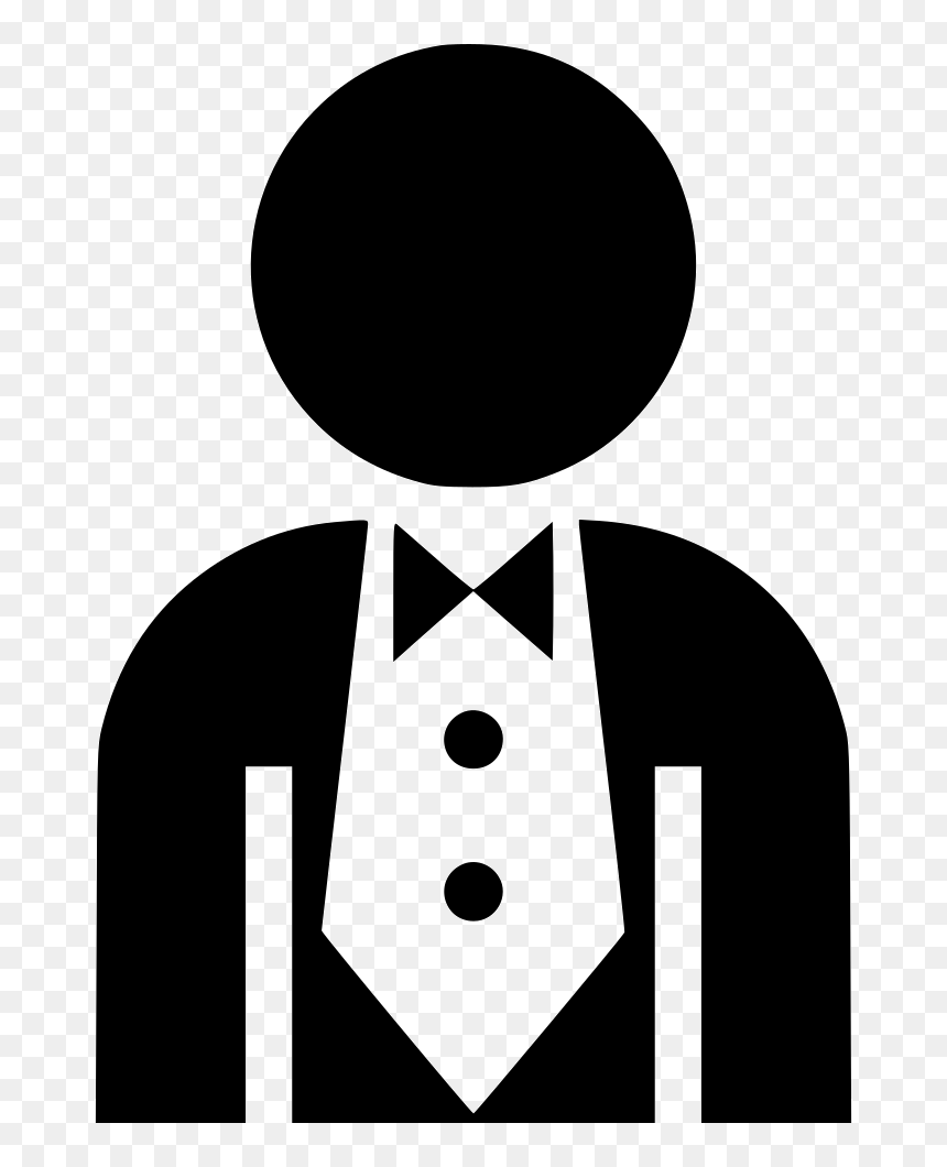 Tuxedo - Tuxedo Icon Png, Transparent Png - white tuxedo png